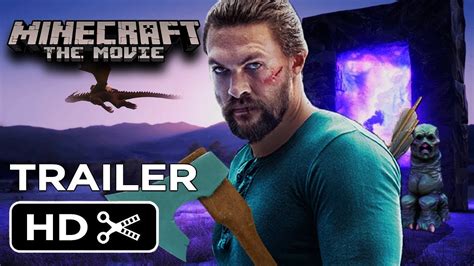 minecraft movie trailer jason momoa