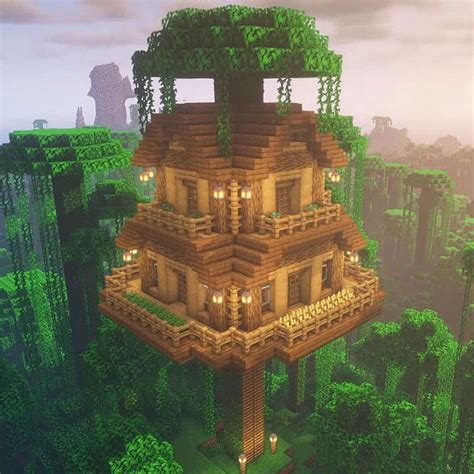 minecraft tree houses