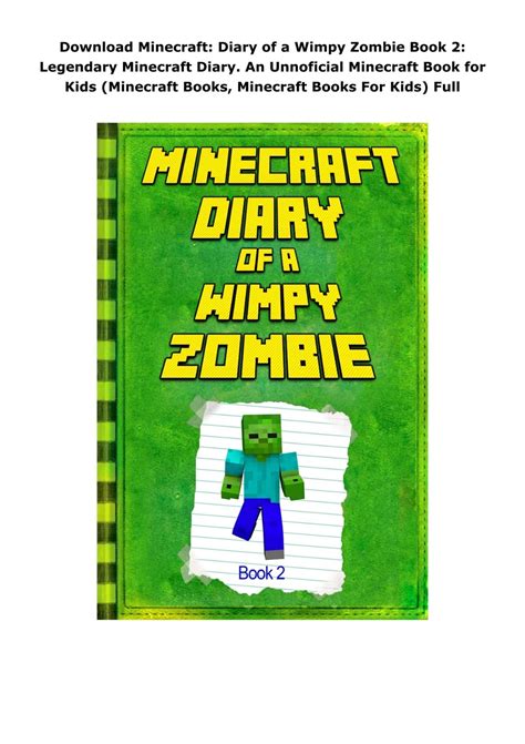 minecraft zombie legendary diary unnoficial Reader