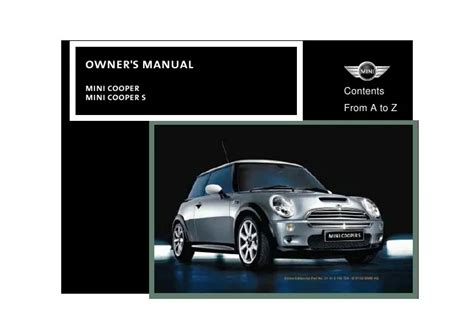 mini cooper 91 users manual Doc