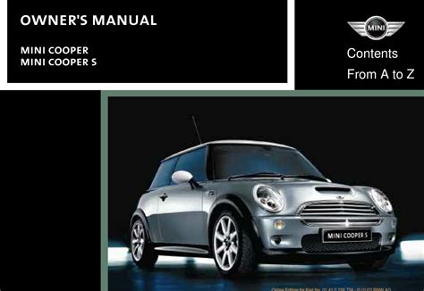 mini cooper owners manual Doc