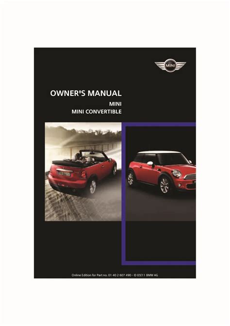 mini cooper owners manual 2011 Epub