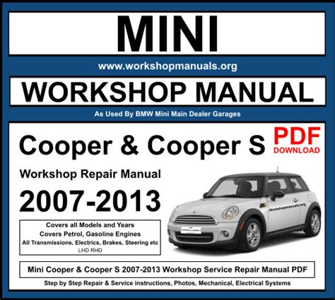 mini cooper s service manual pdf Reader
