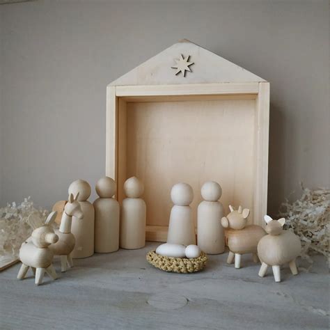 minimalist nativity set