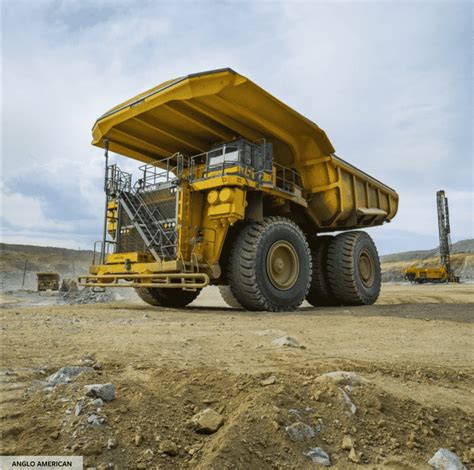 mining vehicle in motion