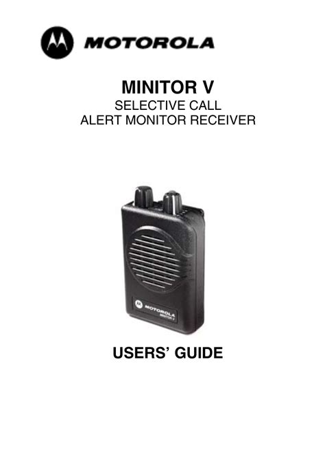 minitor v user guide Reader
