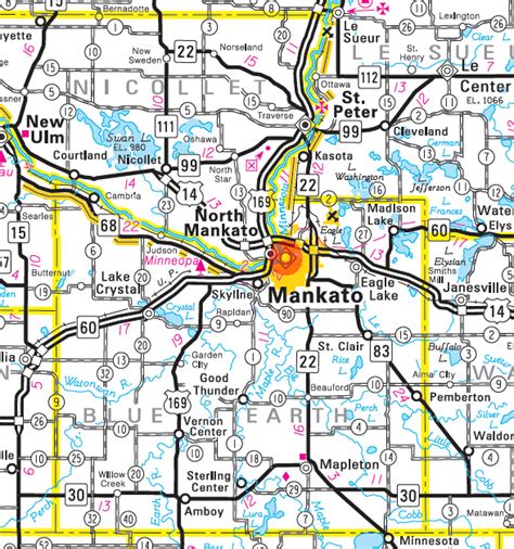 minnesota state mankato map