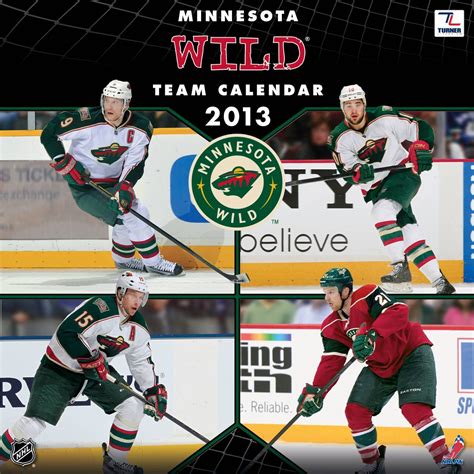 minnesota wild nhl 2013 team calendar Doc