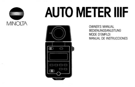 minolta auto meter iiif user guide Epub