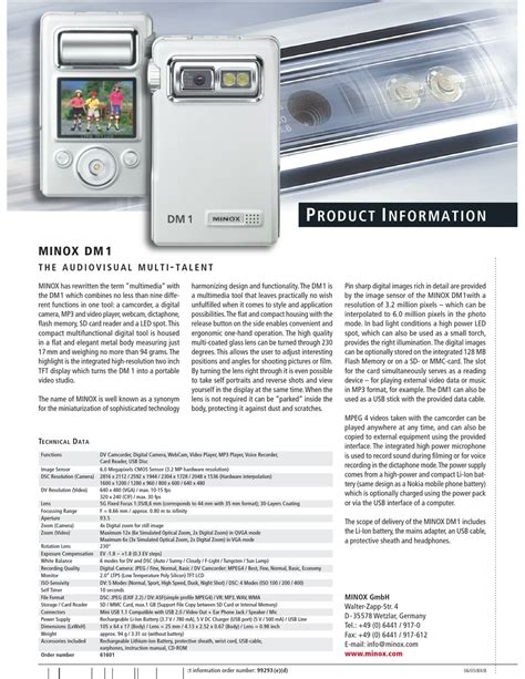 minox dm1 digital cameras owners manual Epub