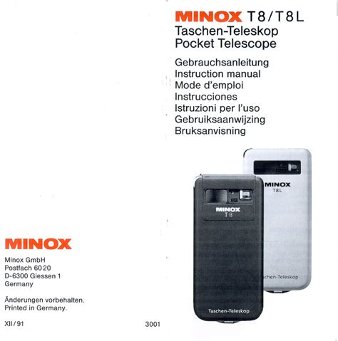 minox telescope owners manual Reader