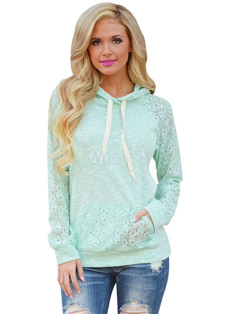 mint green sweatshirt women's