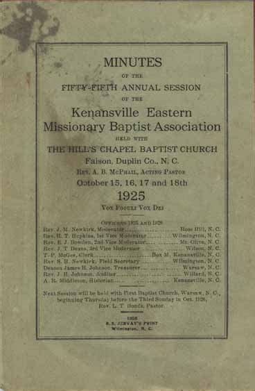 minutes fifty fifth session baptist association Doc