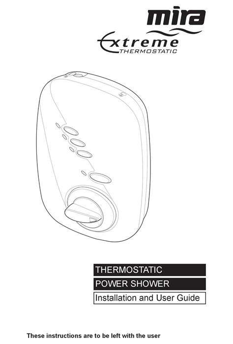 mira extreme thermostatic user guide Kindle Editon