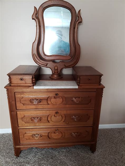 mirror and dresser