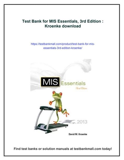 mis essentials third edition Reader