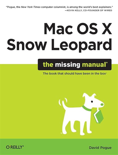 missing manual snow leopard Kindle Editon