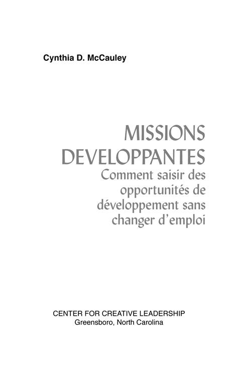 missions developpantes missions developpantes PDF