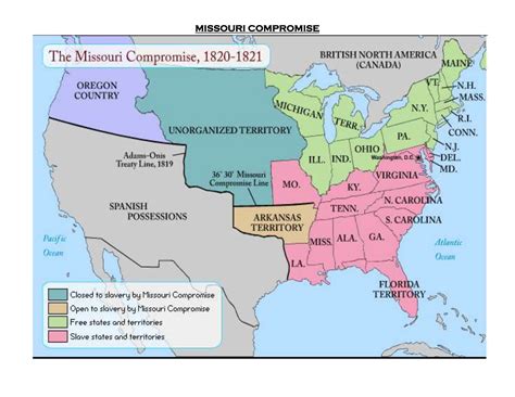 missouri compromise map answers Doc