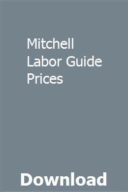 mitchell labor guide manual pdf Kindle Editon