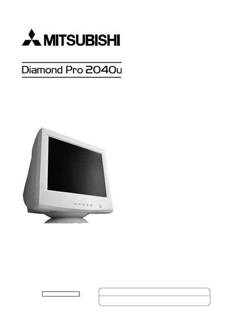 mitsubishi 2040u monitors owners manual PDF