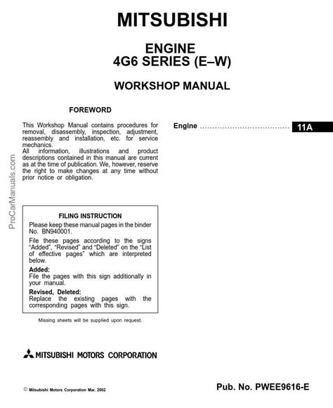 mitsubishi 4g64 engine problems pdf Epub