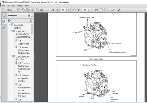 mitsubishi 4m41t engine manual Epub