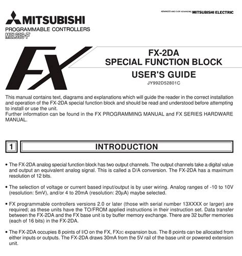 mitsubishi al2 2da user guide PDF