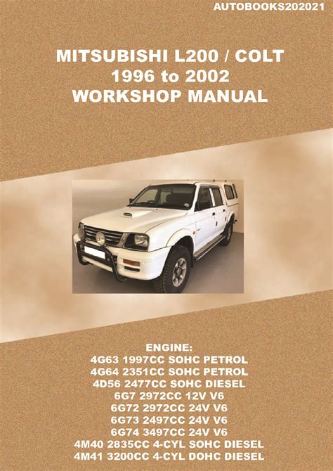 mitsubishi colt l200 workshop manual Kindle Editon