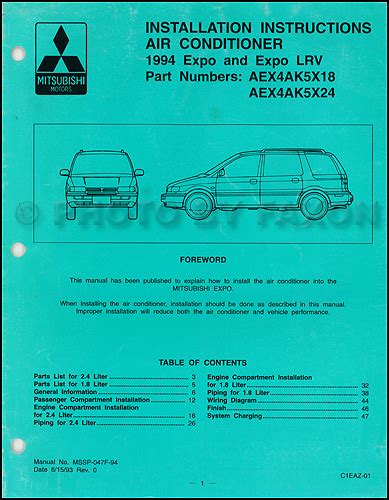 mitsubishi expo lrv 92 service manual Reader