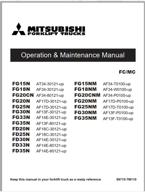 mitsubishi fg 15 service manual pdf Doc