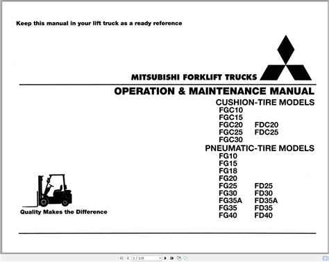 mitsubishi forklift fg25 service manual Epub