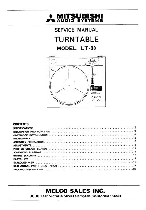 mitsubishi lt 30 service manual user guide Kindle Editon