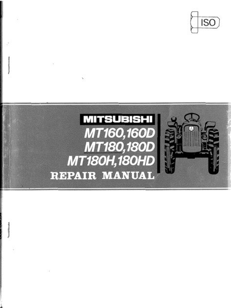 mitsubishi mt160 180 repair manual part 1 Epub