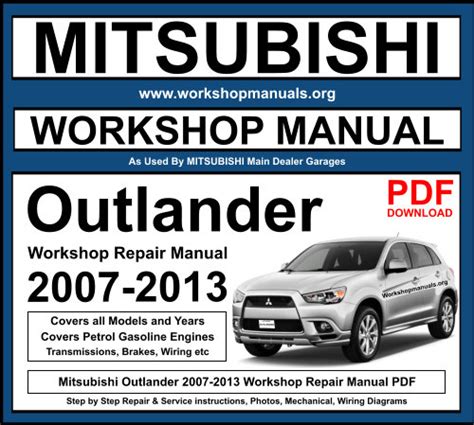 mitsubishi outlander pdf service repair 49918 pdf PDF