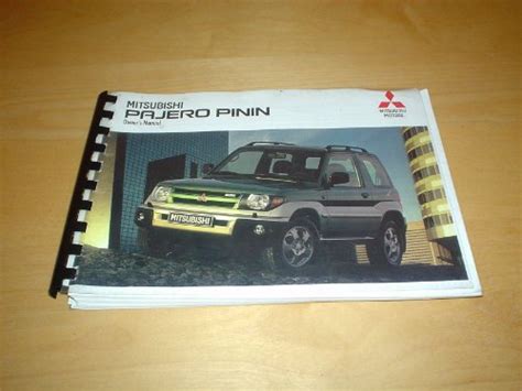 mitsubishi pinin owners manual Reader