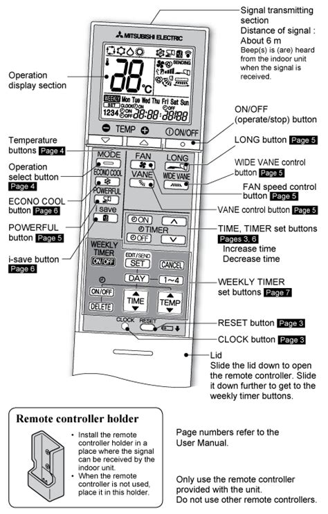 mitsubishi remote control manual Kindle Editon