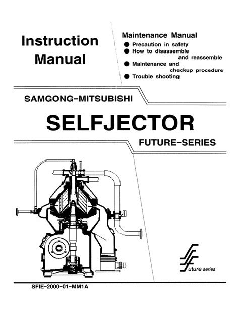 mitsubishi self ejector oil purifier manual Doc