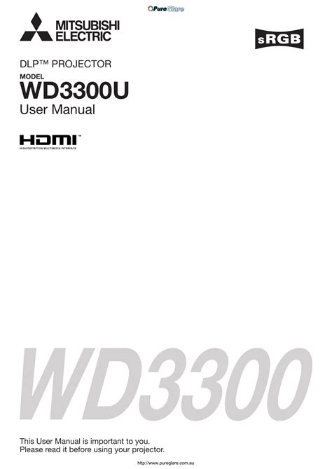 mitsubishi wd3300u manual pdf Kindle Editon