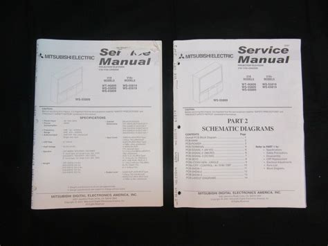 mitsubishi ws 55819 service manual Kindle Editon