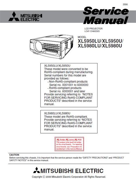 mitsubishi xl5950lu projectors owners manual Reader