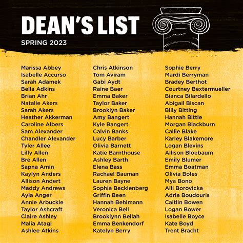 mizzou deans list