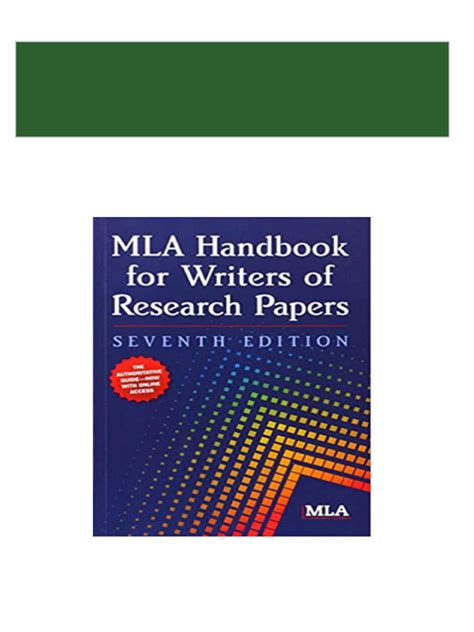 mla handbook 7th edition online Doc