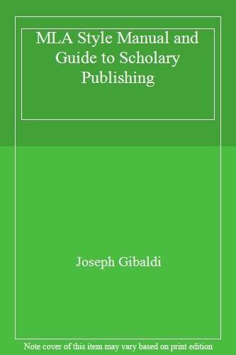 mla style manual and guide to scholarly publishing Reader