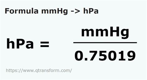 mmhg to hpa conversion