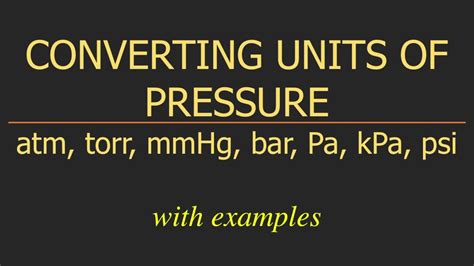 mmhg to torr Conversion: Converting Pressure Units with Precision