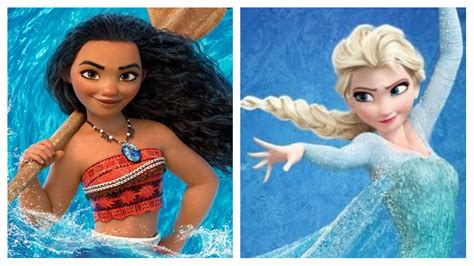 moana and elsa