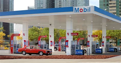 mobil oil gas station