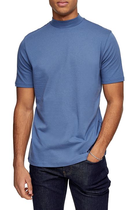 mock neck cotton tshirt