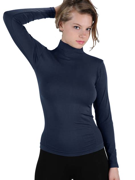 mock neck women shirt